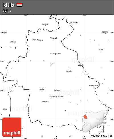 Blank Simple Map of Idlib