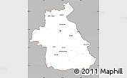 Gray Simple Map of Idlib, cropped outside