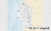 Classic Style Map of Lattakia (Al Ladhiqiyah, single color outside