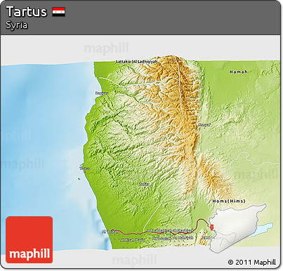 Physical 3D Map of Tartus