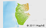Physical 3D Map of Tartus, single color outside
