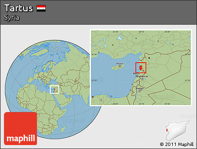 Savanna Style Location Map of Tartus