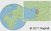 Savanna Style Location Map of Tartus