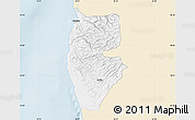 Classic Style Map of Tartus, single color outside