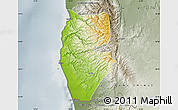 Physical Map of Tartus, semi-desaturated
