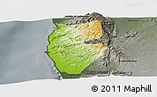 Physical Panoramic Map of Tartus, darken, semi-desaturated