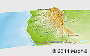 Physical Panoramic Map of Tartus