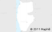 Silver Style Simple Map of Tartus