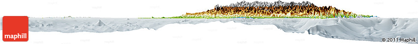 Physical Horizon Map of Taiwan, lighten, semi-desaturated