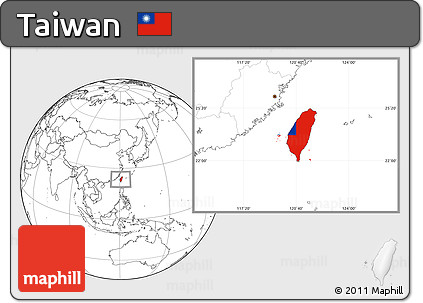 Free Flag Location Map Of Taiwan Blank Outside<script async src=