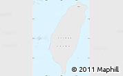 Flag Simple Map of Taiwan, single color outside, flag rotated