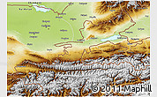 Physical 3D Map of Leninabad