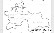 Blank Simple Map of Tajikistan, cropped outside