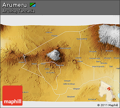 Physical 3D Map of Arumeru