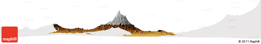 Physical Horizon Map of Arumeru, cropped outside