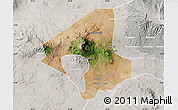 Satellite Map of Arumeru, lighten, semi-desaturated