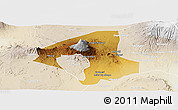 Physical Panoramic Map of Arumeru, lighten