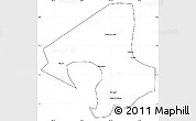 Blank Simple Map of Arumeru, cropped outside