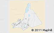 Classic Style 3D Map of Babati, single color outside