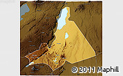 Physical 3D Map of Babati, darken