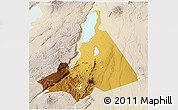 Physical 3D Map of Babati, lighten