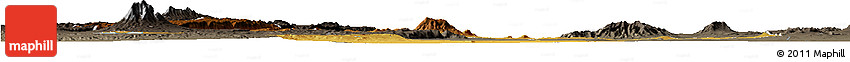 Physical Horizon Map of Babati, darken, semi-desaturated