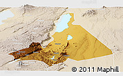 Physical Panoramic Map of Babati, lighten