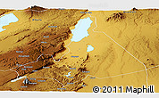 Physical Panoramic Map of Babati