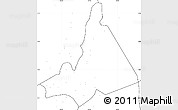 Blank Simple Map of Babati, no labels