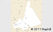 Classic Style Simple Map of Babati