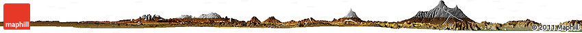 Physical Horizon Map of Arusha, darken