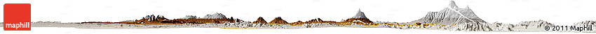 Physical Horizon Map of Arusha, lighten, semi-desaturated