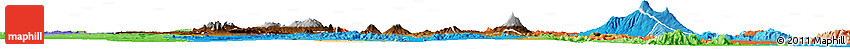 Physical Horizon Map of Arusha, political shades outside