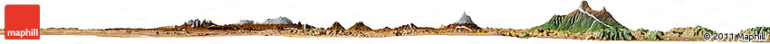 Physical Horizon Map of Arusha, satellite outside
