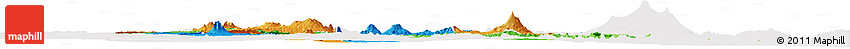 Political Horizon Map of Arusha, cropped outside