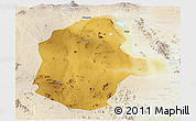 Physical Panoramic Map of Kiteto, lighten