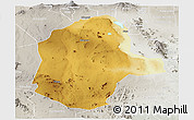 Physical Panoramic Map of Kiteto, lighten, semi-desaturated