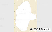 Classic Style Simple Map of Kiteto, single color outside