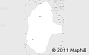 Silver Style Simple Map of Kiteto