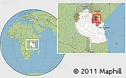 Savanna Style Location Map of Monduli, highlighted country, highlighted parent region, within the entire country