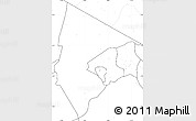 Blank Simple Map of Monduli, no labels