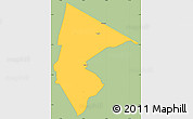 Savanna Style Simple Map of Monduli, single color outside