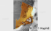 Physical 3D Map of Ngorongoro, desaturated