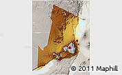 Physical 3D Map of Ngorongoro, lighten, semi-desaturated