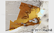 Physical Panoramic Map of Ngorongoro, lighten, semi-desaturated