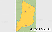 Savanna Style Simple Map of Ngorongoro, cropped outside
