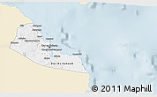 Classic Style 3D Map of Dar-Es-Salaam, single color outside
