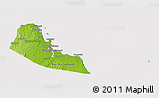 Physical 3D Map of Dar-Es-Salaam, cropped outside