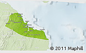 Physical 3D Map of Dar-Es-Salaam, lighten