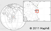 Blank Location Map of Dar-Es-Salaam, highlighted parent region